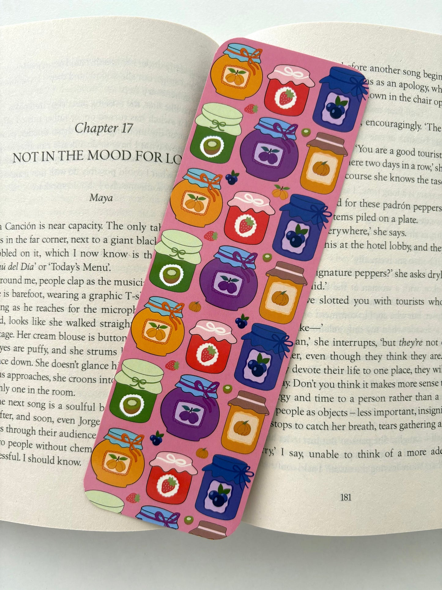 Jam bookmark, fall pattern bookmark