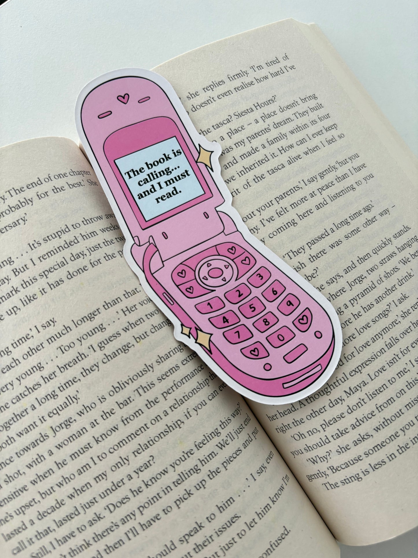 Book Is Calling Die Cut Bookmark