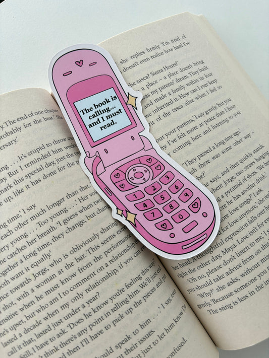 Book Is Calling Die Cut Bookmark