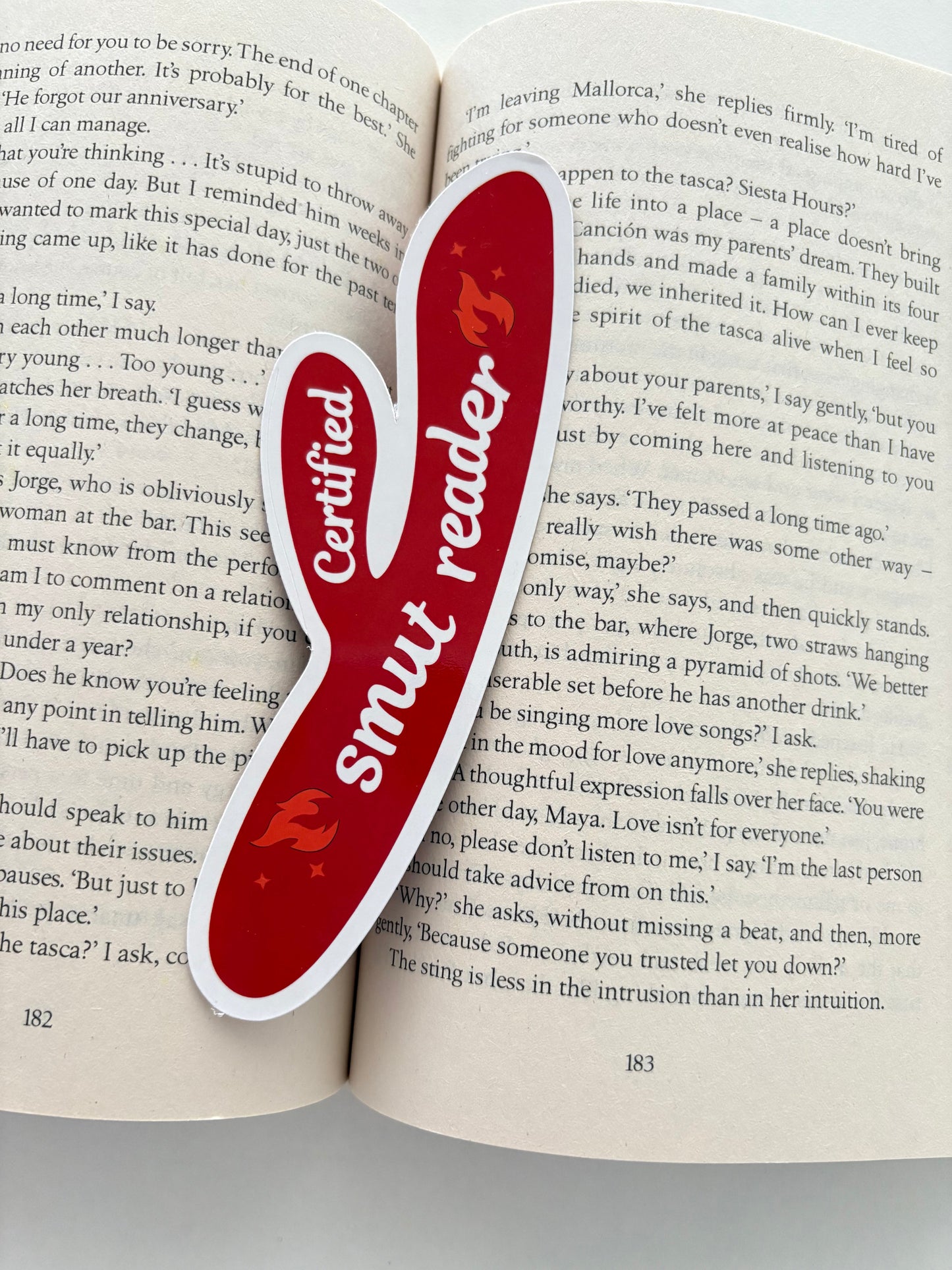 Certified Smut Reader Die Cut Bookmark