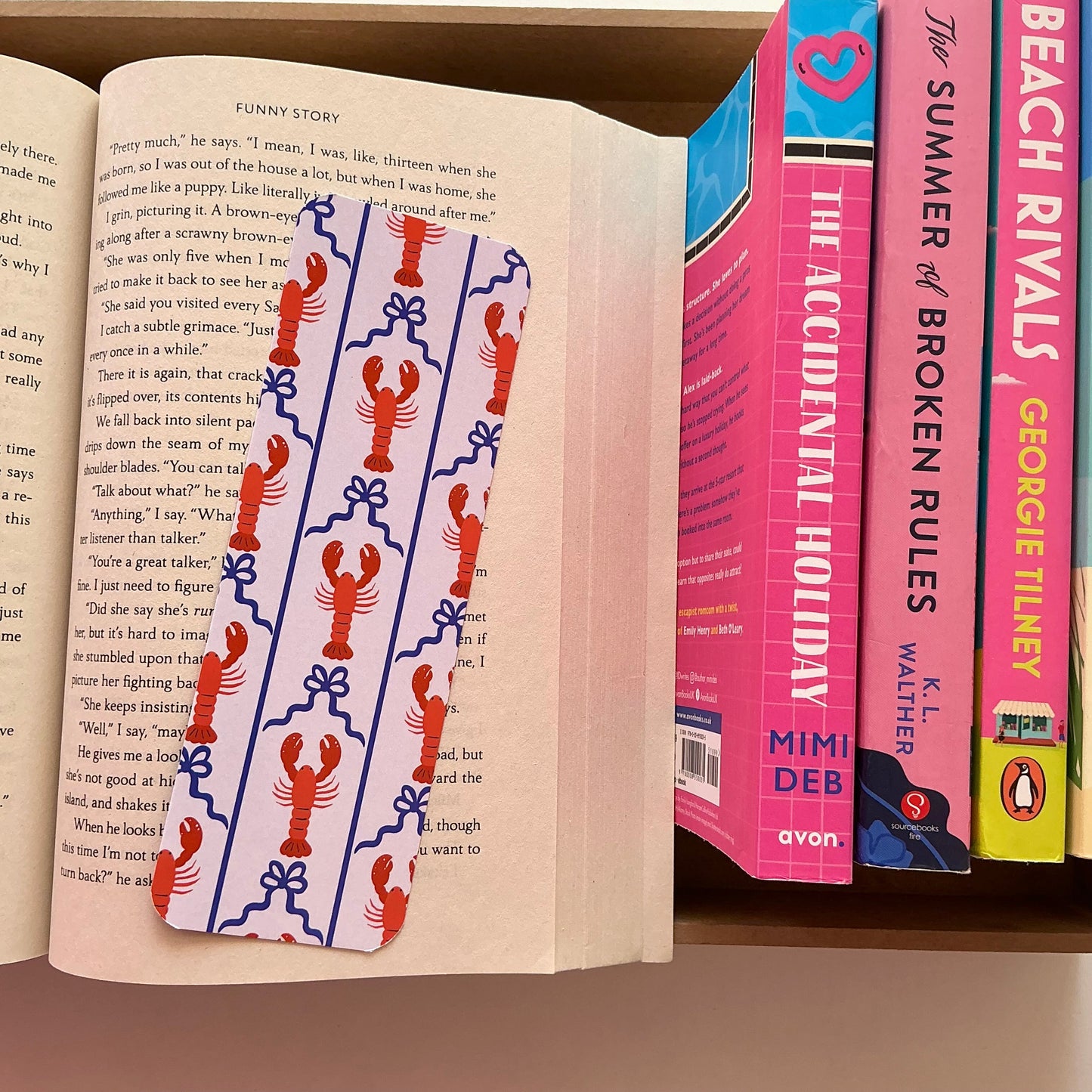 Flamingo Bookmark, Coastal Lobster Bookmark