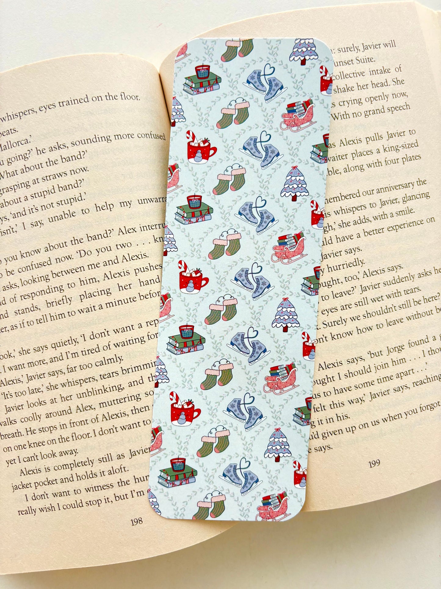 In my winter reading era bookmark, Winter book lover bookmark, Mugs mittens and sweaters bookmark