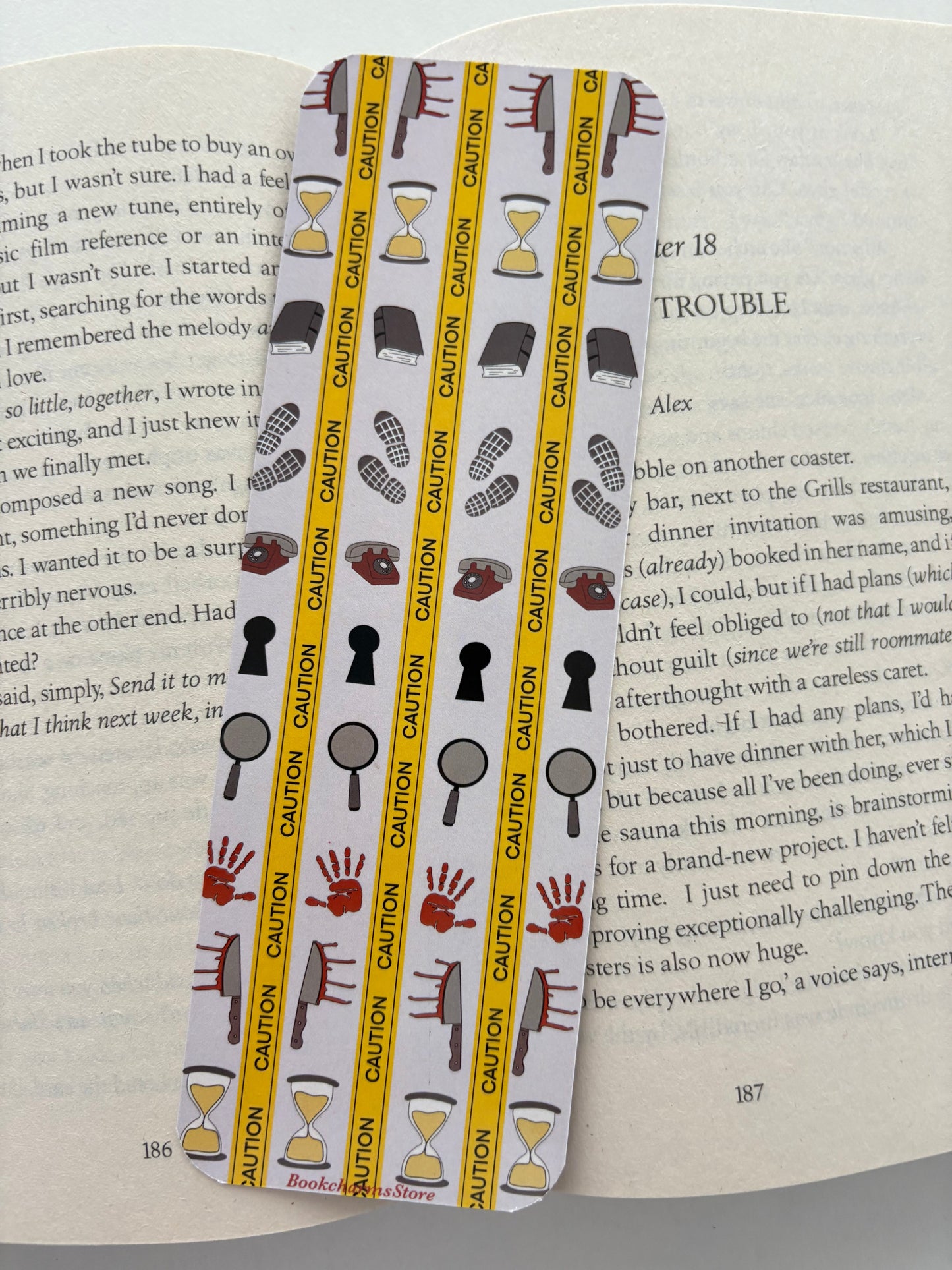 In my thriller reading era bookmark, Thriller pattern bookmark, Thriller mode bookmark