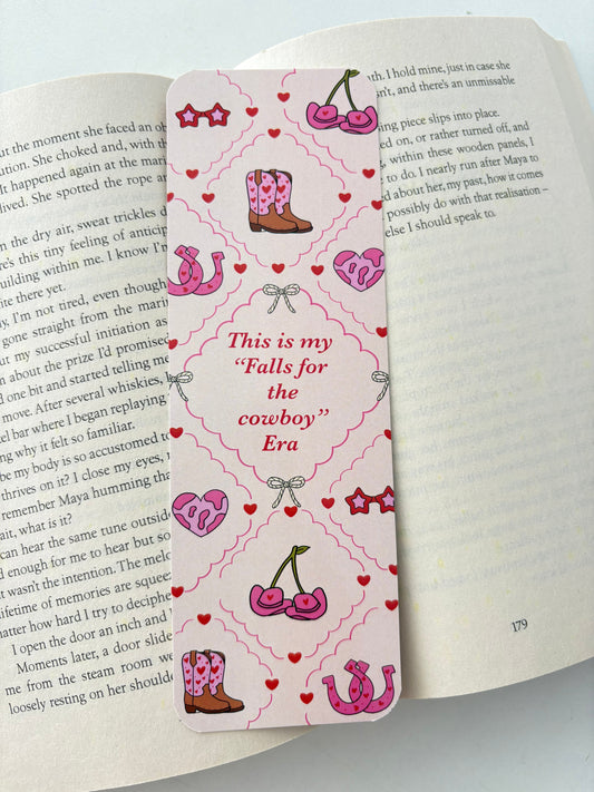 Cowboy era bookmark, Howdy valentine bookmark