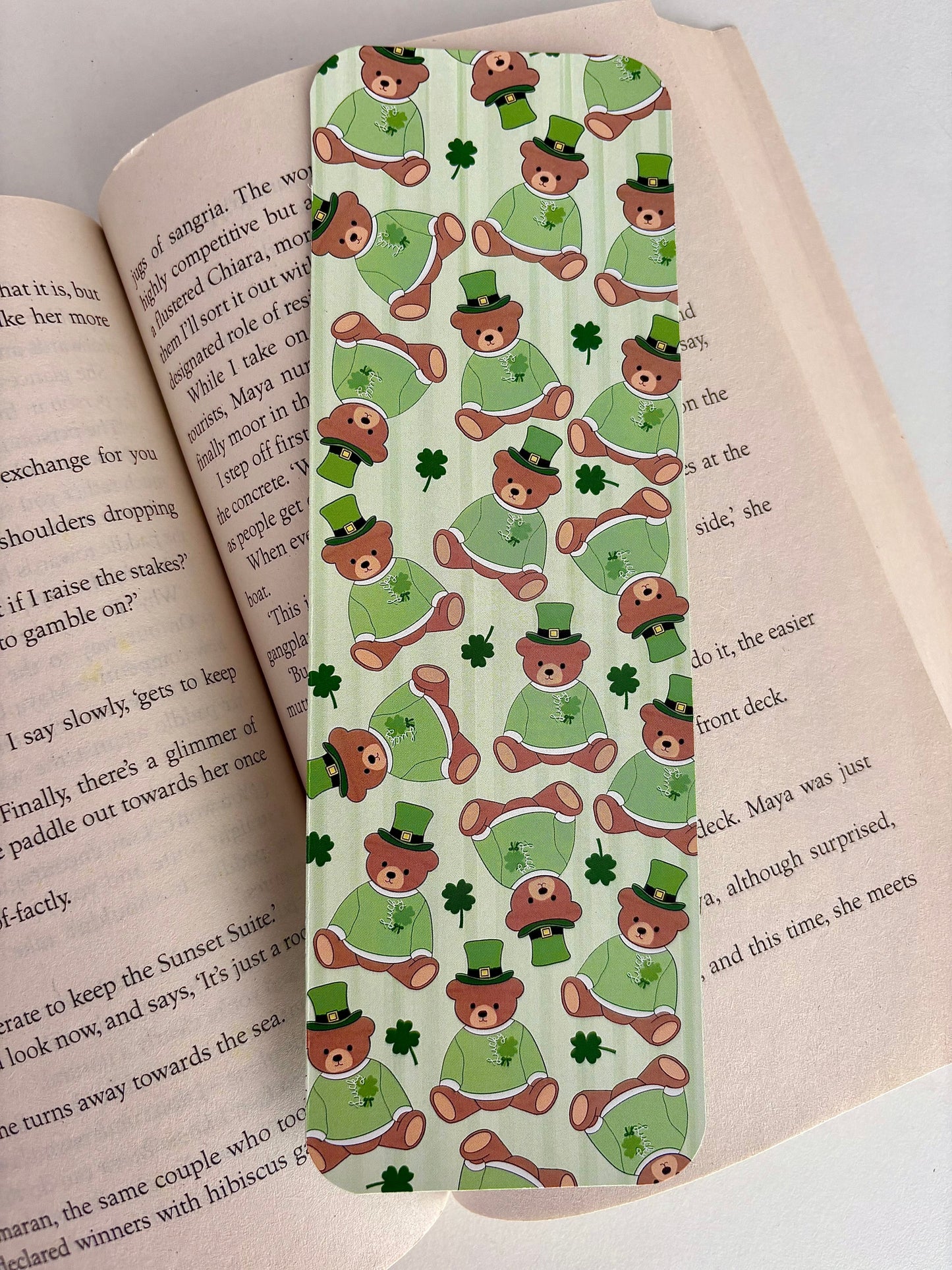 St. Patrick’s Sn00py bookmark, St. Patrick’s Teddy bookmark