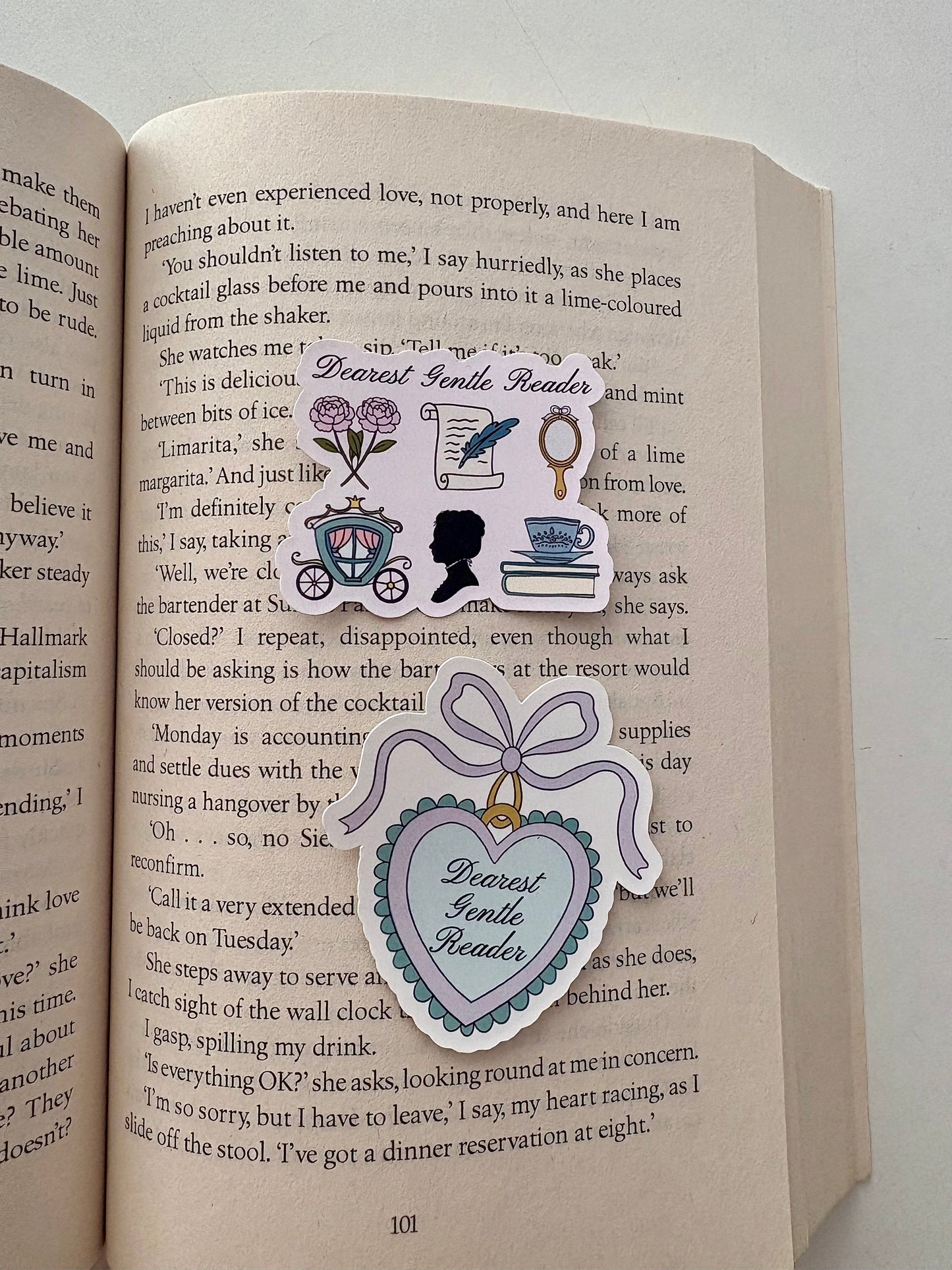 Dearest Gentle Reader sticker (pack of 2)