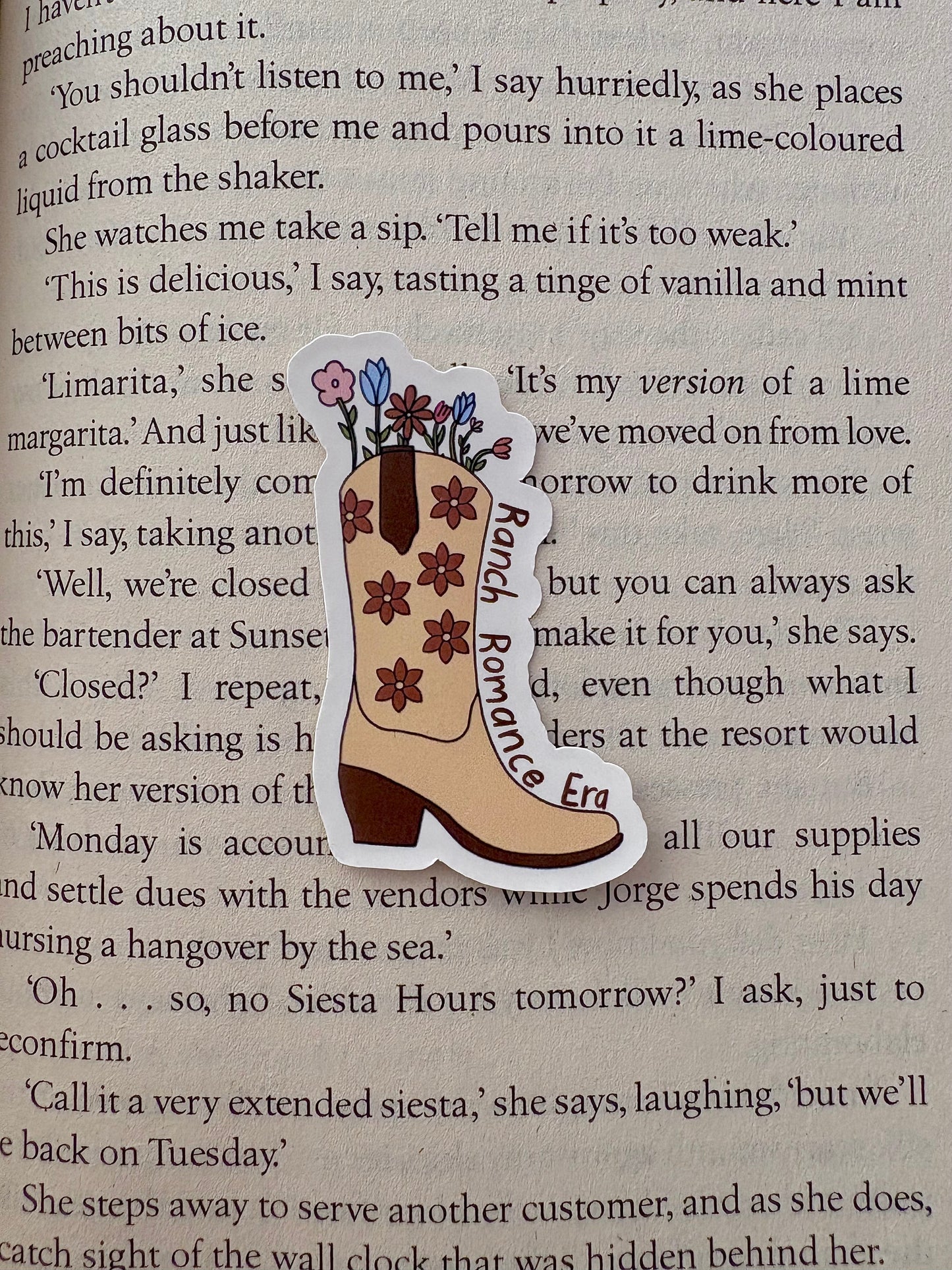 Spring Cowboy boots sticker