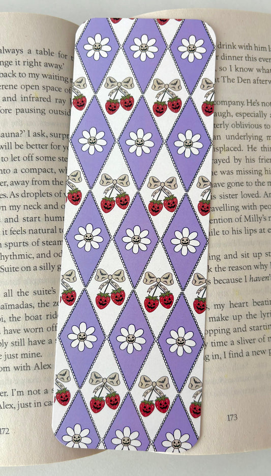 Spooky Strawberry Patch Bookmark