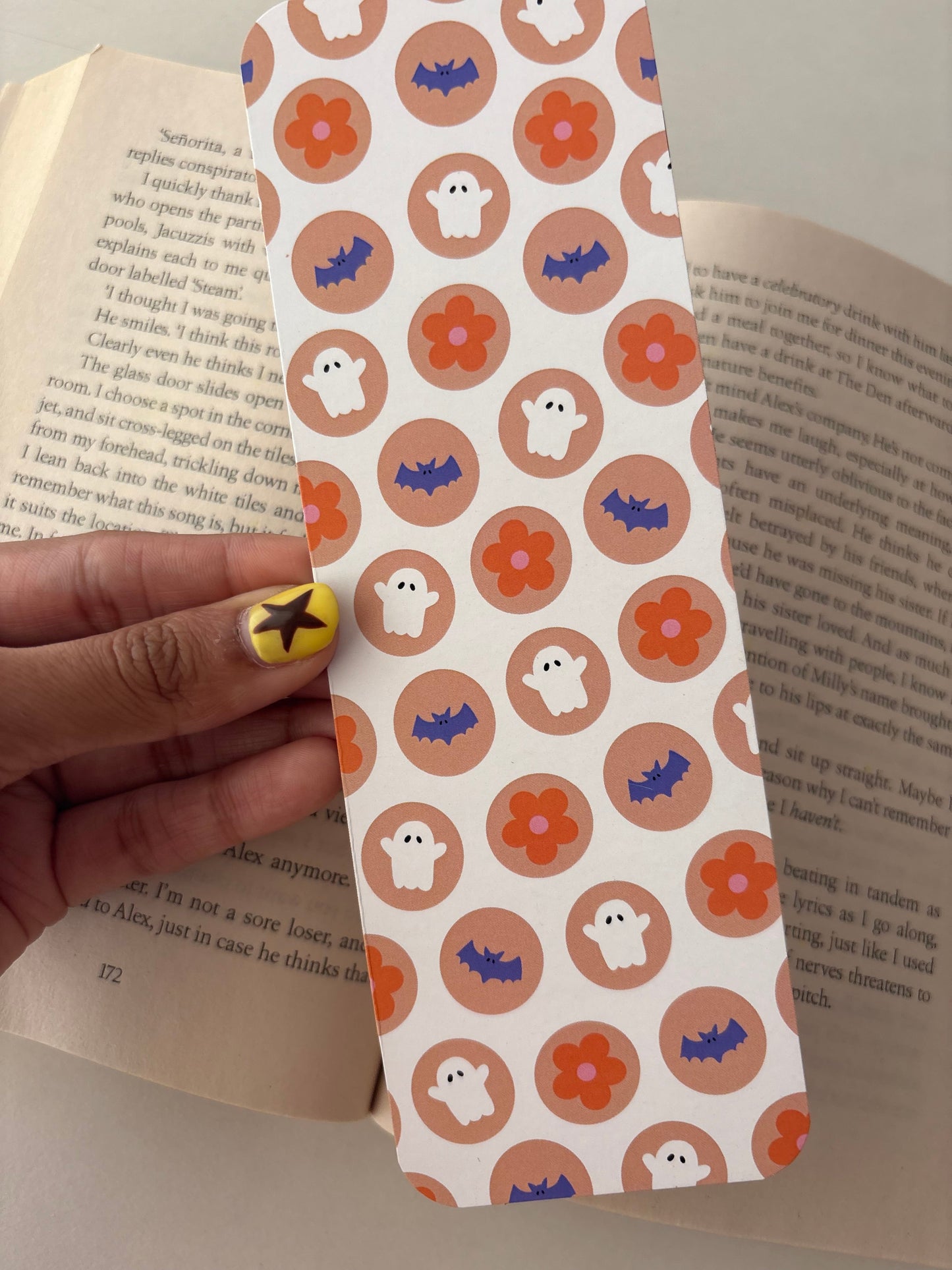 Springoween Cookies Pattern Bookmark