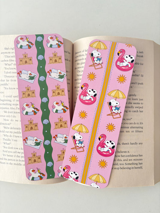 Summer Snòòpy Bookmarks, Summer Silly Goose Bookmark