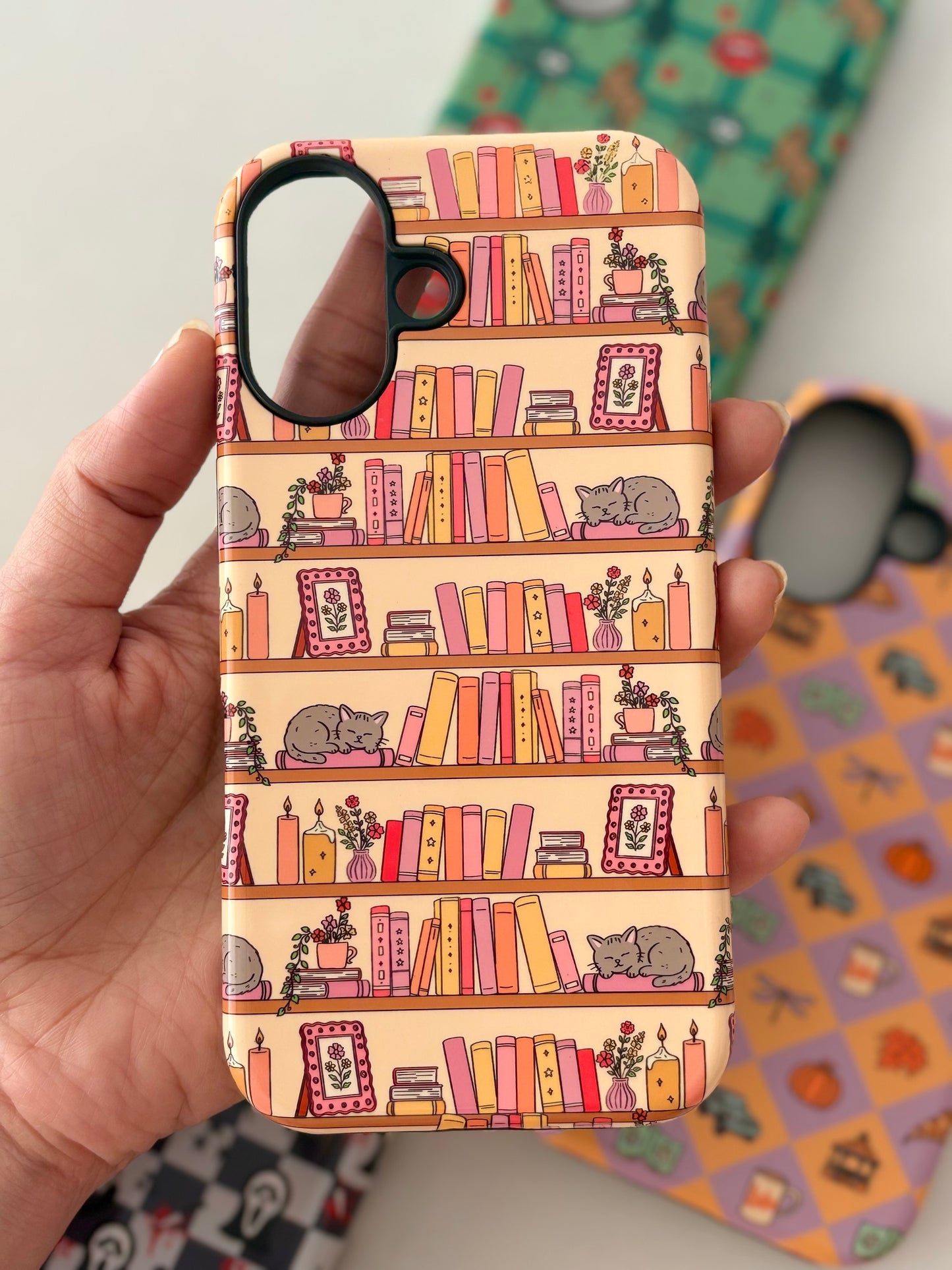 Bookshelf Phone Case