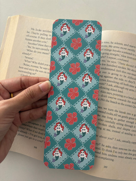 Mermaid Boo Bookmark, Ghostmaid Bookmark
