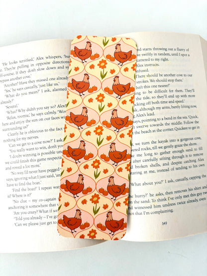 Autumn Silly Goose Bookmark, Chickens Bookmark