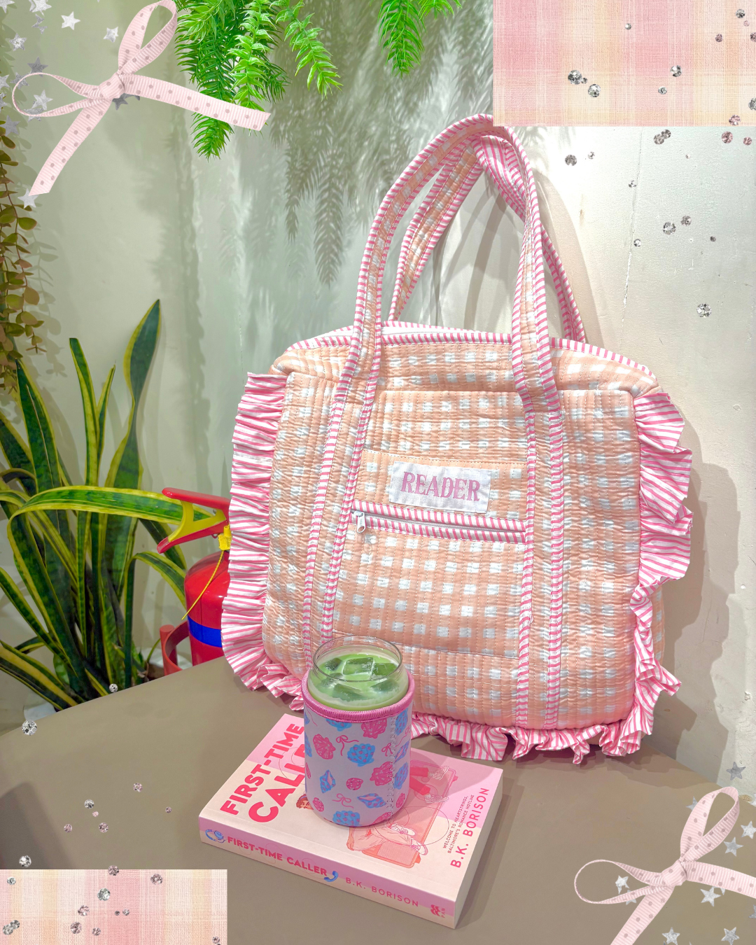 Coquette Reader Tote Bag 🎀