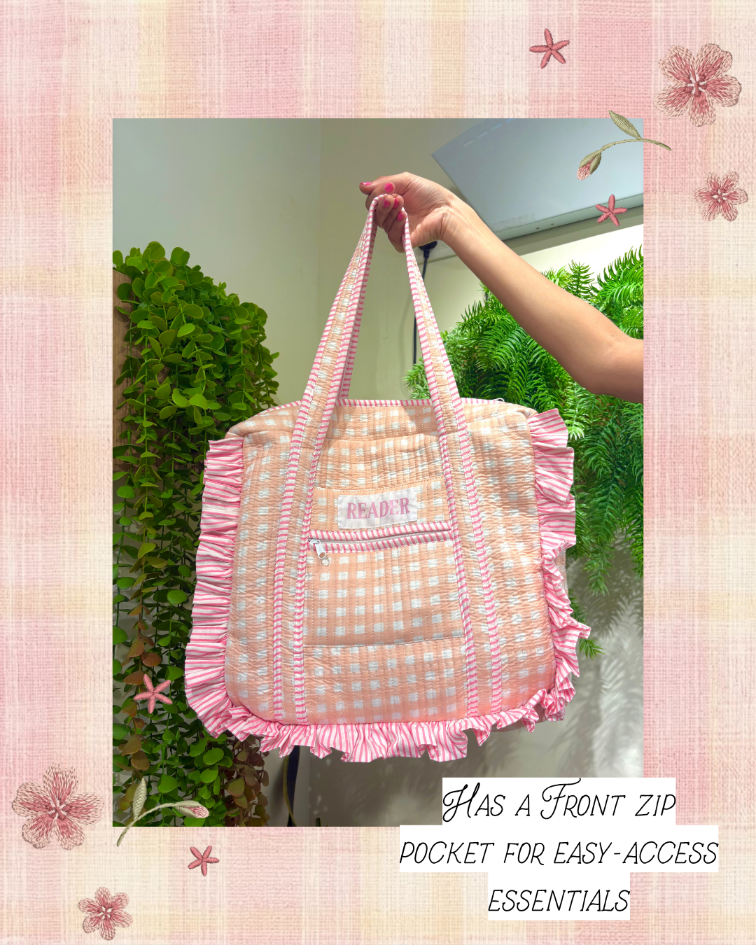 Coquette Reader Tote Bag 🎀