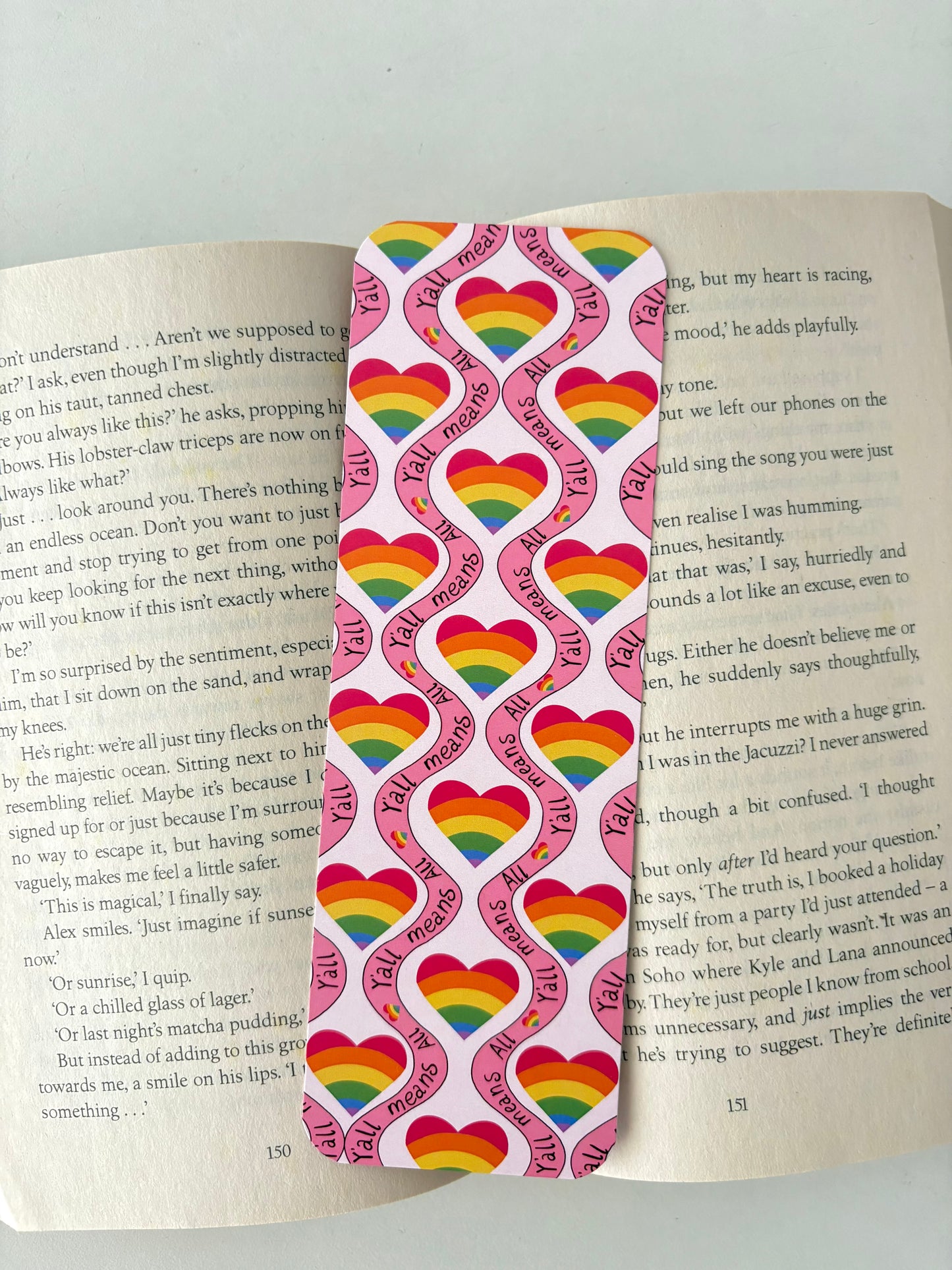 Big fan of human rights bookmark, Y’all means All bookmark, Safe space bookmark