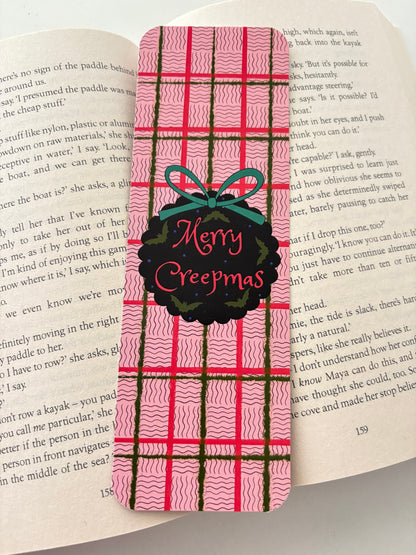 Merry Creepmas bookmark , Creepmas ornaments bookmark, Creepmas pattern bookmark