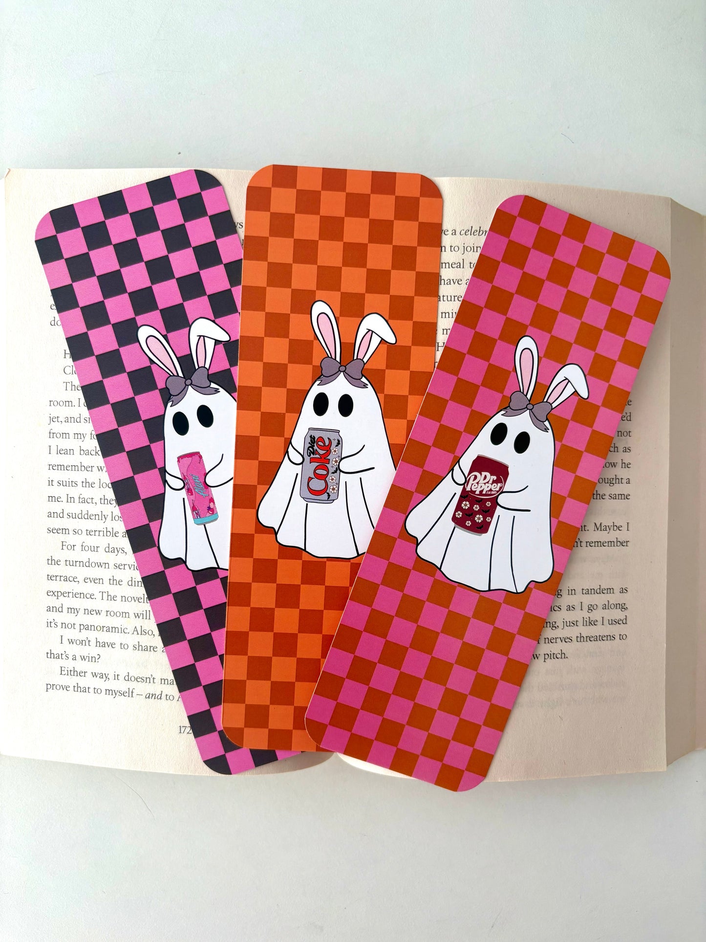 Dr Péppér Ghostie Bookmark, Diét Coké Ghostie Bookmark, Alàni Ghostie Bookmark