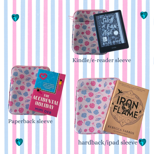 Coastal Kindle sleeve, Book sleeve, Hardback sleeve, e-reader sleeve, IPad Sleeve