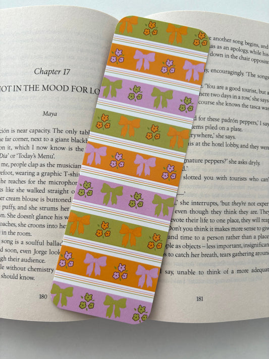 Autumn Bow bookmark, Autumn Butterfly bookmark