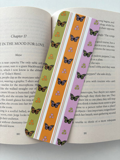 Autumn Bow bookmark, Autumn Butterfly bookmark