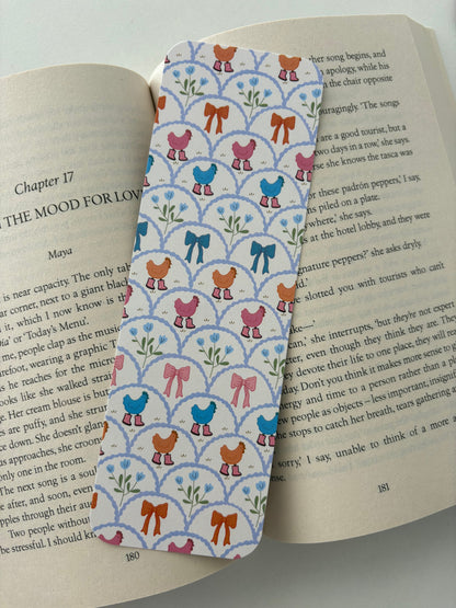 Chickens bookmark, silly goose bookmark