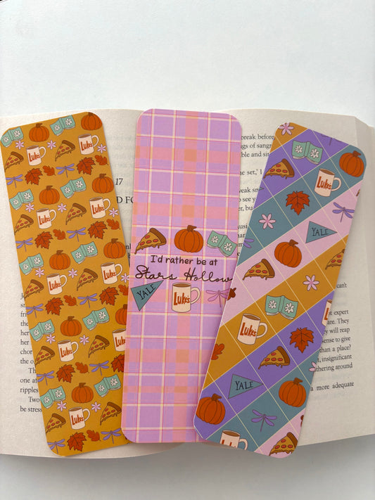 Gílmore girls pattern bookmark, stars hòllow bookmark, Gílmore stripes bookmark