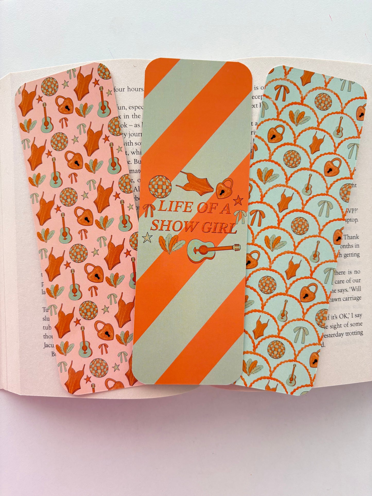 The Life Of A ShowGirl bookmarks, pack of 3