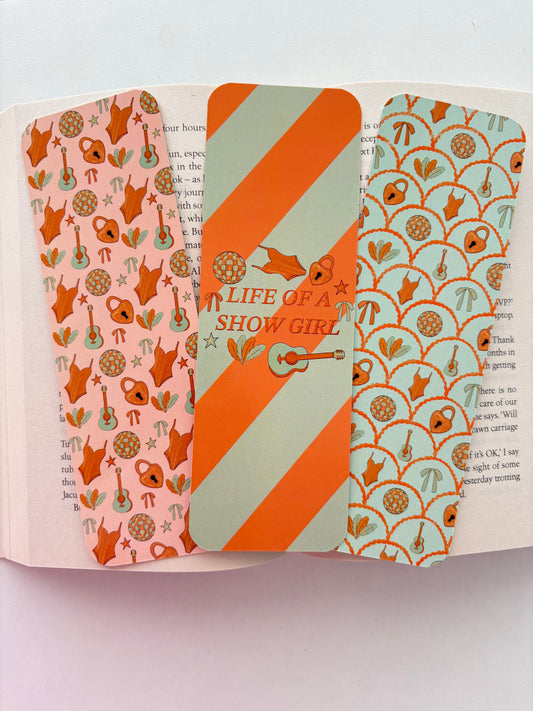 The Life Of A ShowGirl bookmarks, pack of 3