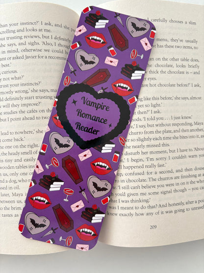 Vampire romance reader bookmark, Vampire bookmark, fangs Bookmark
