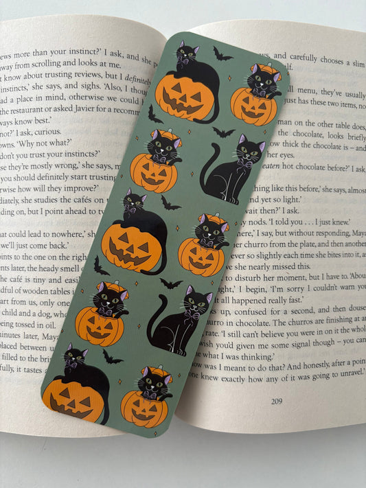 Spooky cat bookmark, Spooky dog bookmark