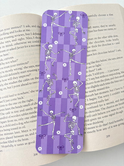 Dancing skeletons bookmark, Gingerbread ghosts bookmark