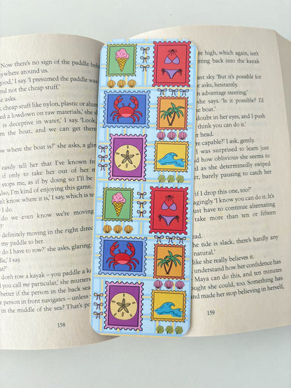 Summer Stamps bookmark, Ocean animals bookmark