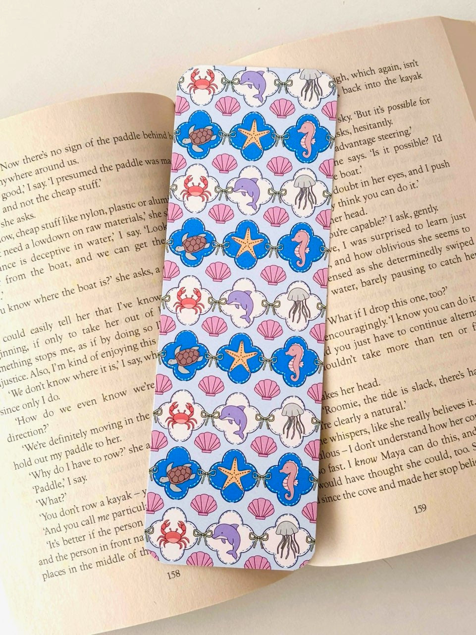 Summer Stamps bookmark, Ocean animals bookmark