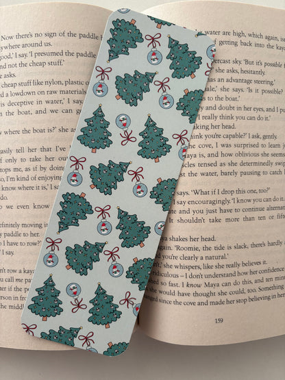 Creepmas snow globe bookmark , Creepmas nutcracker bookmark, Creepmas tree pattern bookmark