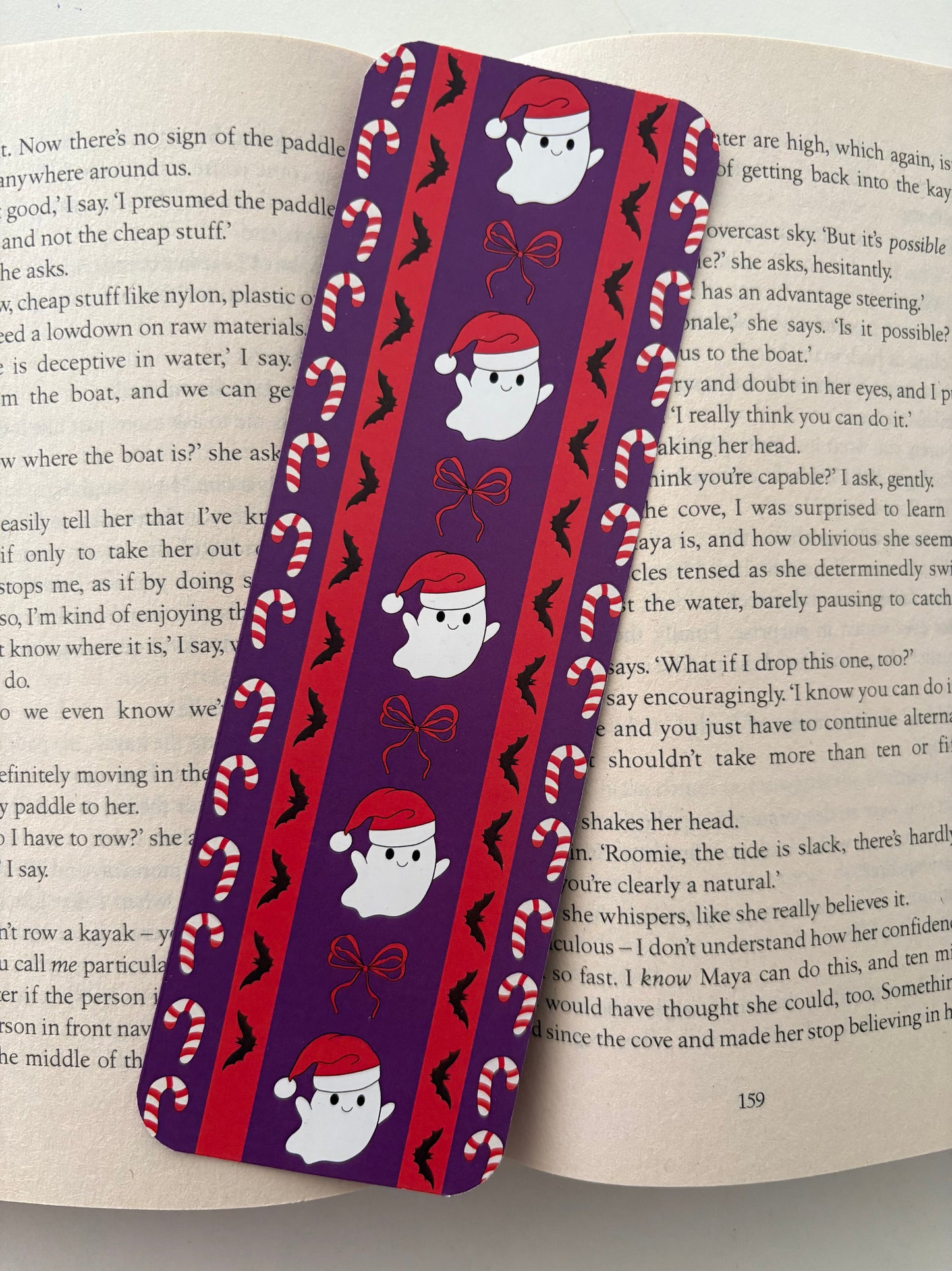 Creepmas pumpkin man bookmark , Creepmas stocking bookmark, Christmas ghostie bookmark