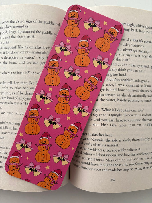 Creepmas pumpkin man bookmark , Creepmas stocking bookmark, Christmas ghostie bookmark