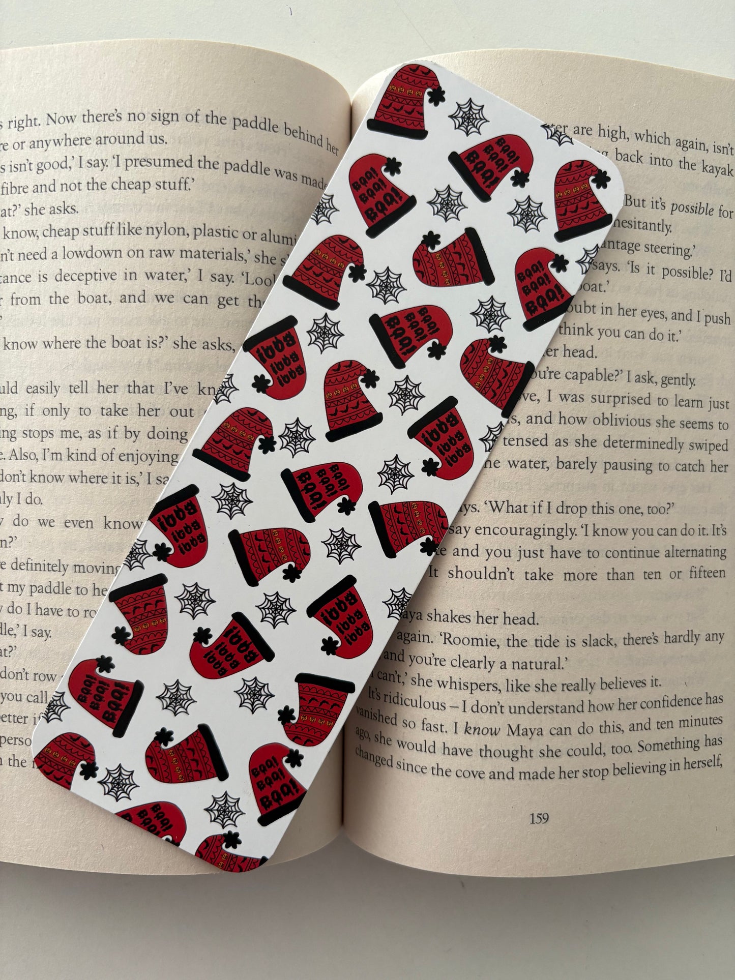 Creepmas ghost face bookmark , Creepmas hats bookmark