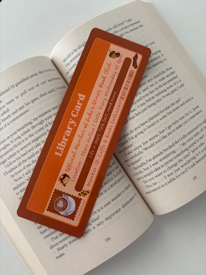 Lúkes dínerclub library card bookmark
