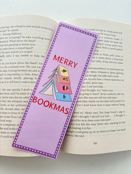 Christmas reading essentials bookmark, Christmas tree tropes bookmark, Christmas sweaters bookmark, merry bookmarks bookmark