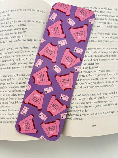 Christmas reading essentials bookmark, Christmas tree tropes bookmark, Christmas sweaters bookmark, merry bookmarks bookmark
