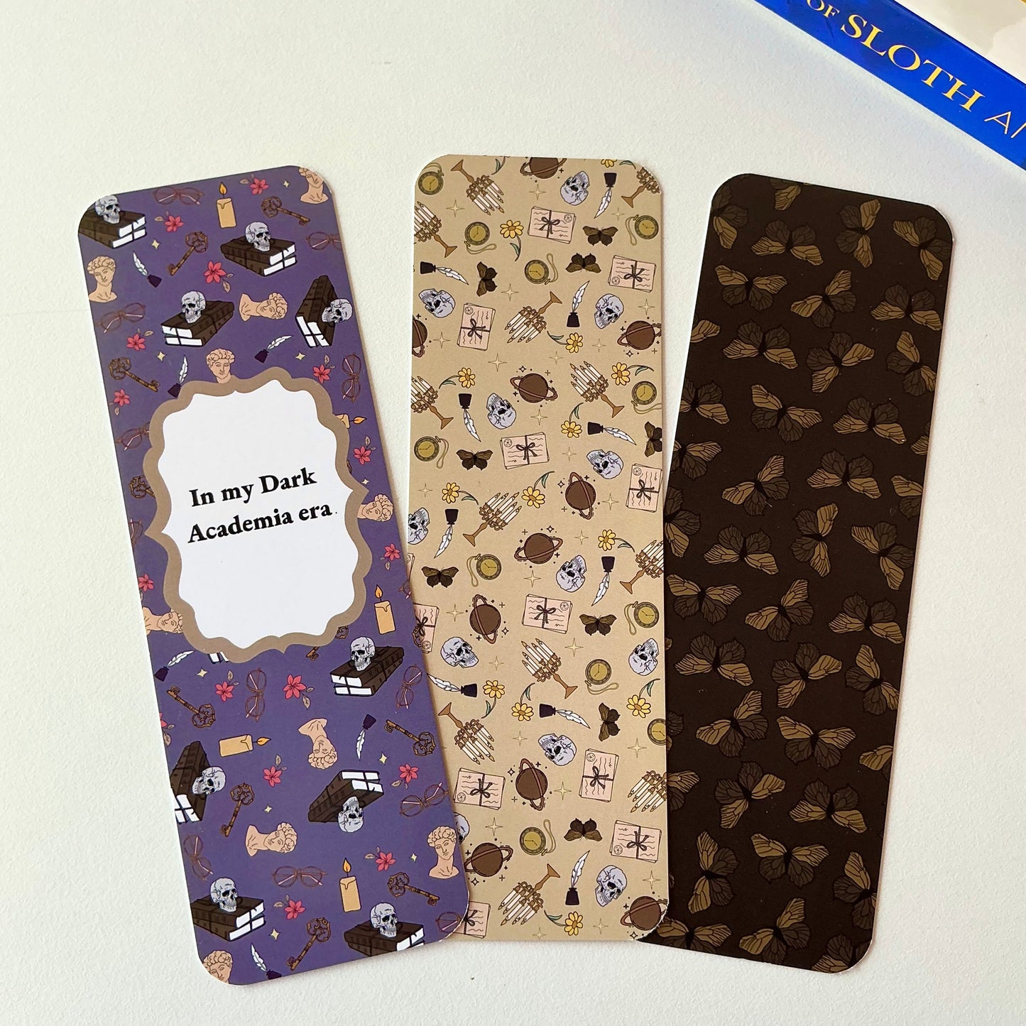Dark academia bookmark, in my dark academia era bookmark, gothic butterfly bookmark