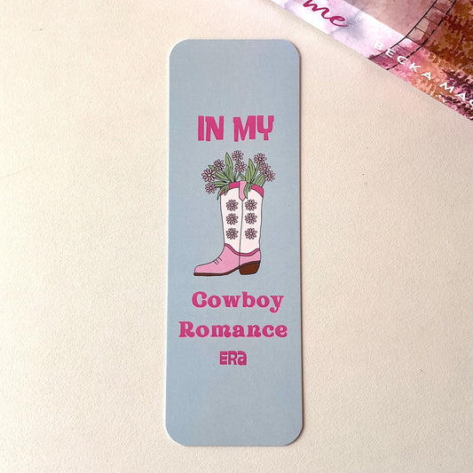 In my cowboy romance era bookmark, cowboy boots bookmark (pack of 2)