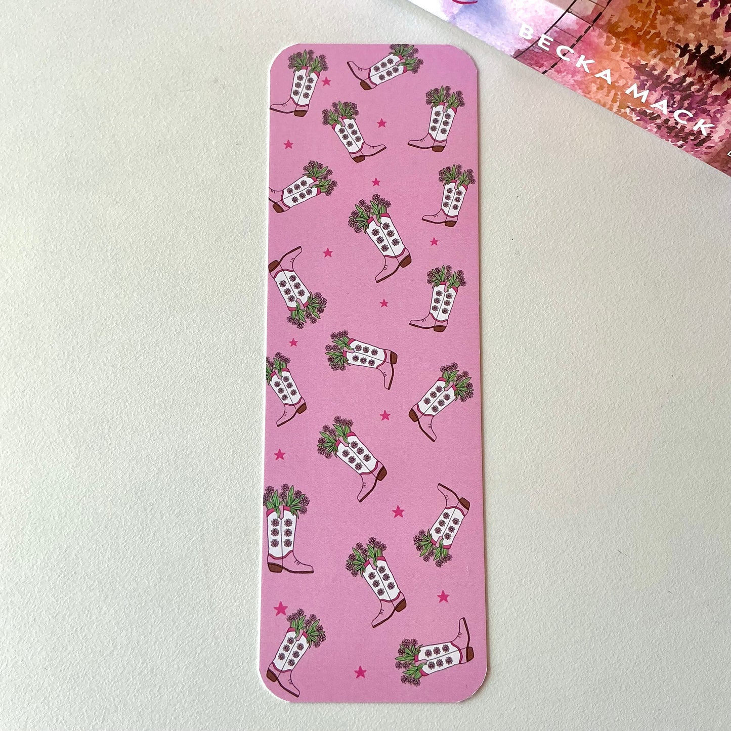 In my cowboy romance era bookmark, cowboy boots bookmark (pack of 2)