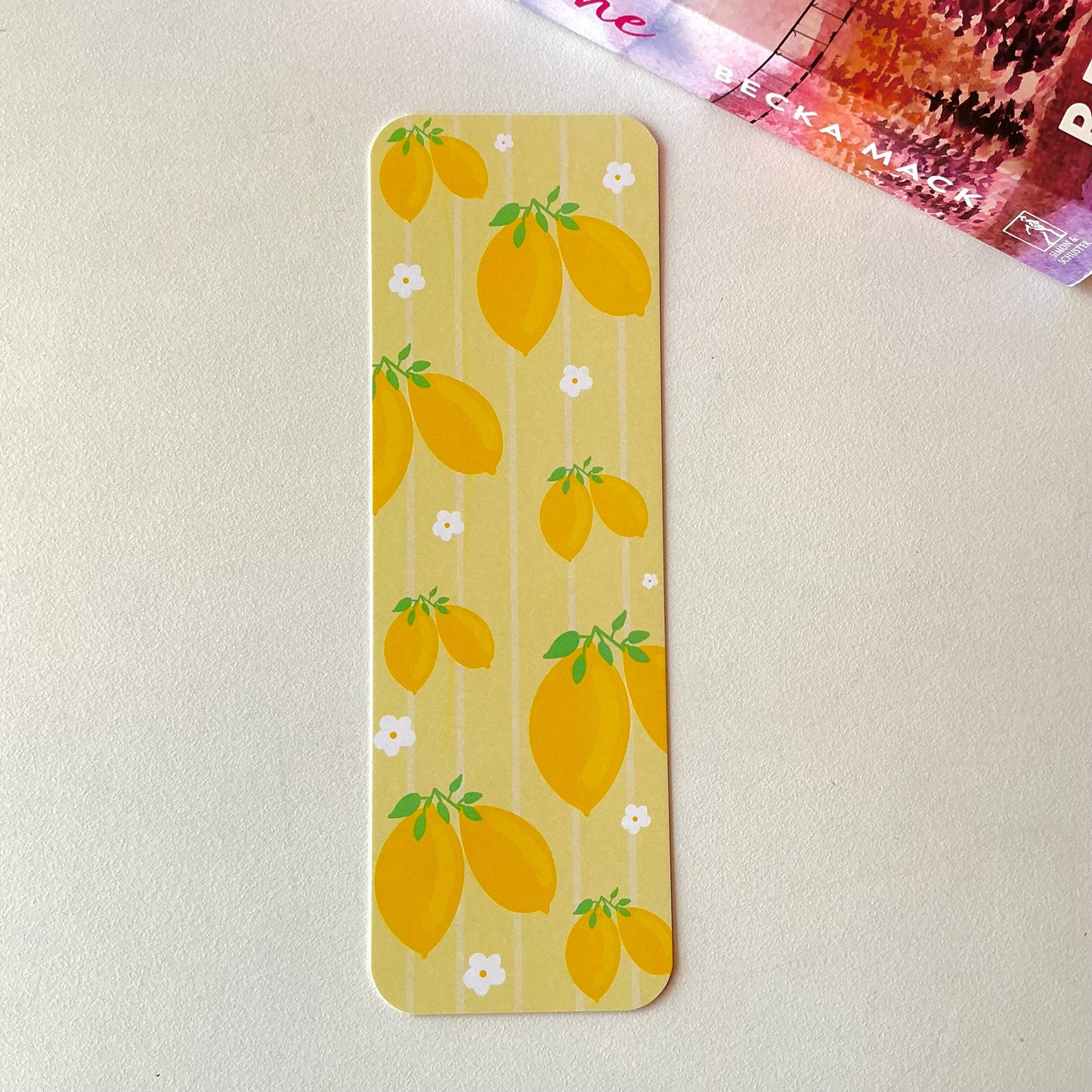Feeling fruity bookmarks, fruity and floral bookmarks 🍑🍉🍓🍒🍋 (pack of 6)