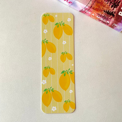 Feeling fruity bookmarks, fruity and floral bookmarks 🍑🍉🍓🍒🍋 (pack of 6)