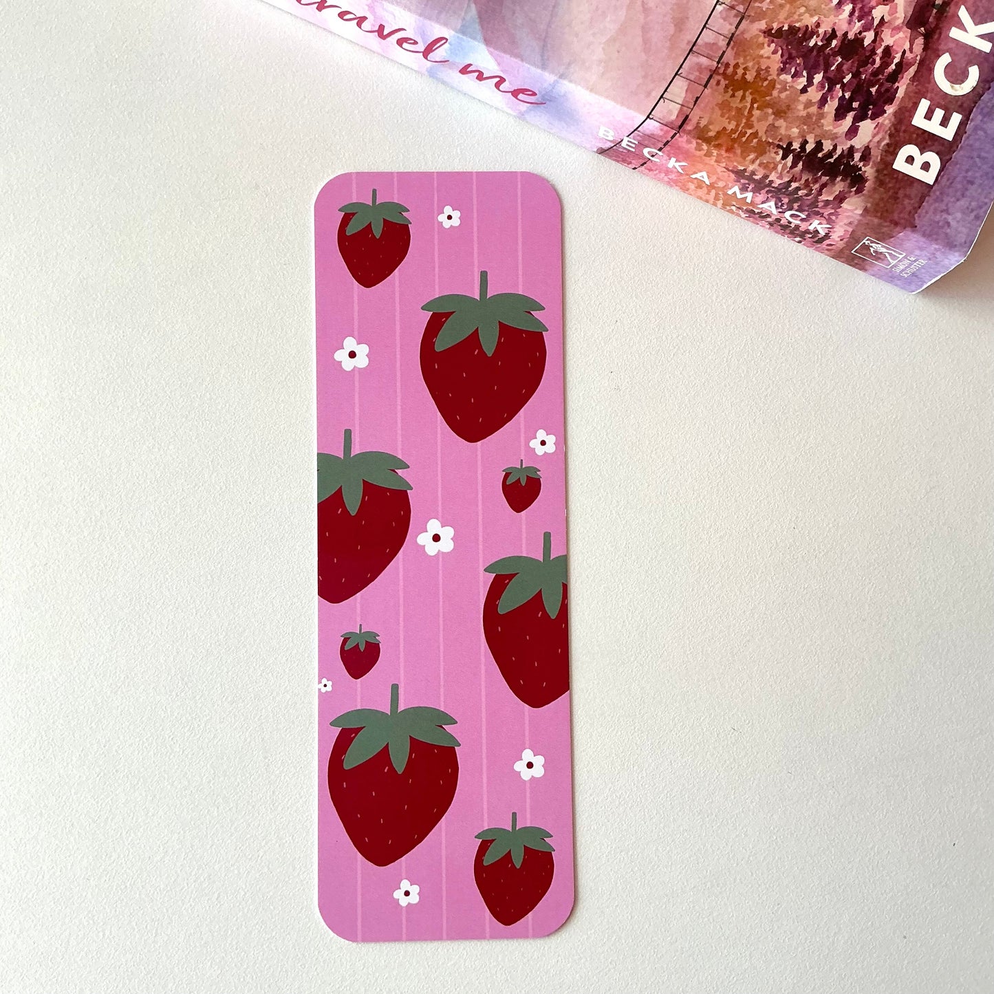 Feeling fruity bookmarks, fruity and floral bookmarks 🍑🍉🍓🍒🍋 (pack of 6)