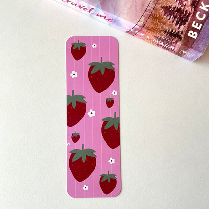 Feeling fruity bookmarks, fruity and floral bookmarks 🍑🍉🍓🍒🍋 (pack of 6)