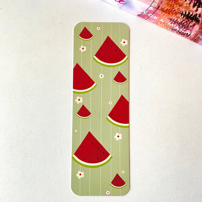 Feeling fruity bookmarks, fruity and floral bookmarks 🍑🍉🍓🍒🍋 (pack of 6)