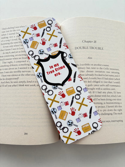 In my true crime era bookmark, Certified true crime girlie bookmark, Just a girl who reads crime bookmark
